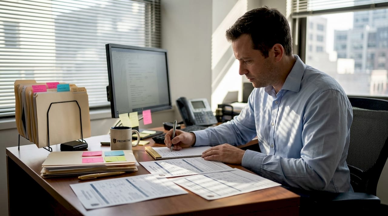 Stručnjak za odštetne zahteve detaljno proverava dokumentaciju vezanu za isplatu naknade.